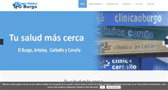 Desktop Screenshot of clinicaoburgo.es