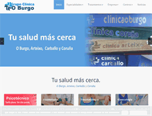 Tablet Screenshot of clinicaoburgo.es